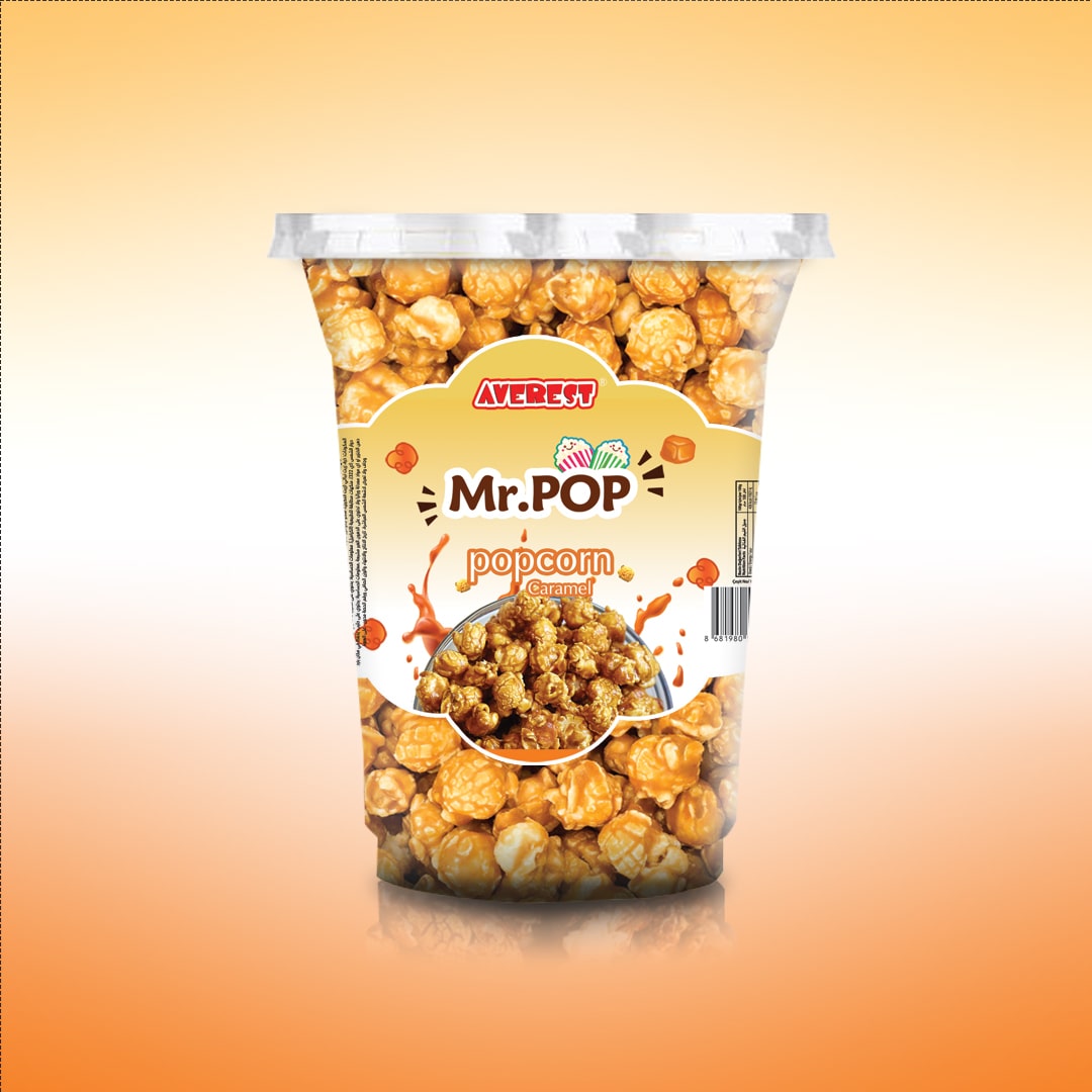 Pijnstiller Helder op Sportman Caramel Flavored Popcorn 100GR Cup - Averest Food